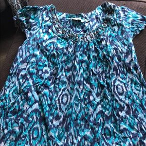 St Johns Bay 1x multicolor top metallic collar det